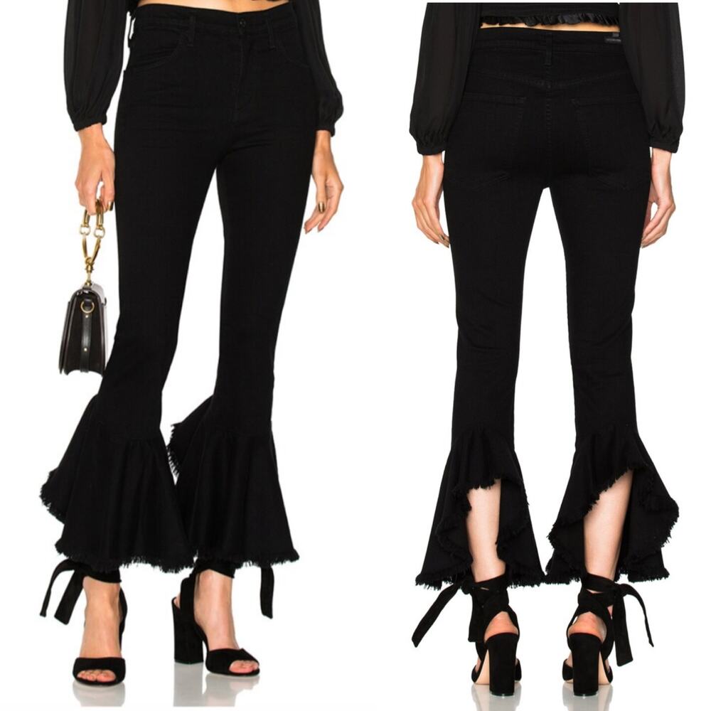 Citizens Of Humanity Black Flared Ankle Jeans